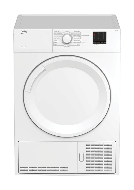 Beko DC 7130 N b100 Kondenstrockner, 7 kg, Elektronische Feuchtemessung, Automatischer Knitterschutz, AquaWave-Schontrommel, 15 Programme, Express Programm