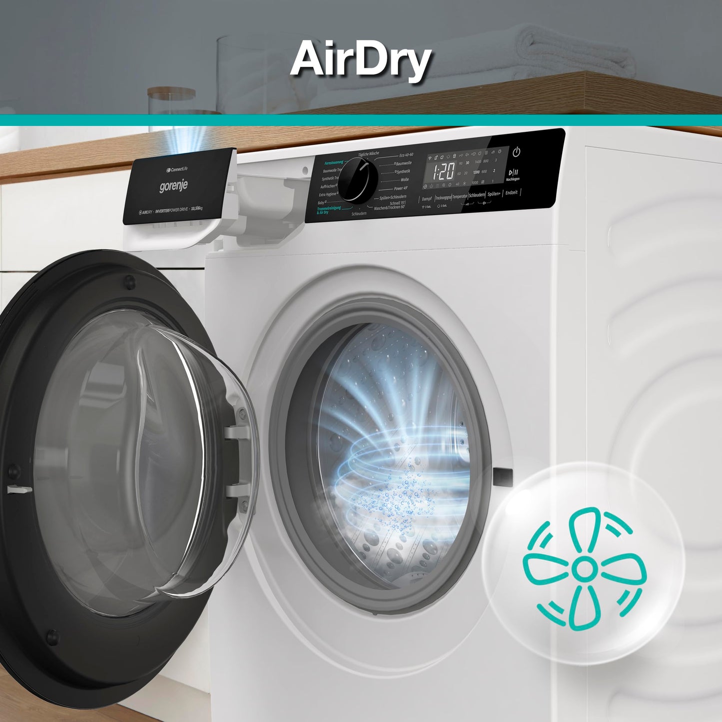 Gorenje WD2PA1X64ADW Waschtrockner, 10,5 kg, 1400 U/min